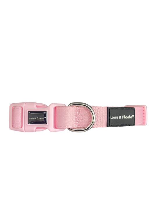 Louis and Phoebe- Candy stripe Collar -Pink