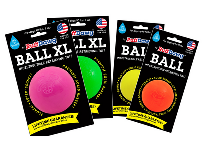 Indestructible Dog Ball - RuffDawg- Lifetime Guarantee